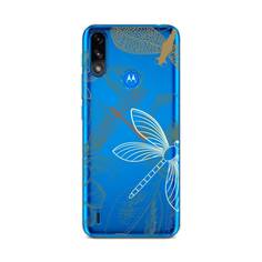 Силиконовый чехол "Тени стрекоз" на Motorola Moto E7 Power Awog