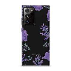 Чехол Awog "Сиреневая цветочная рамка" для Samsung Galaxy Note 20 Ultra