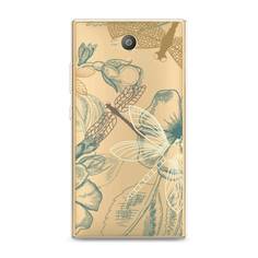 Силиконовый чехол "Тени стрекоз" на Sony Xperia L2 Awog