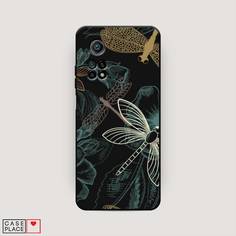 Матовый силиконовый чехол "Тени стрекоз" на Xiaomi Mi 10T Pro Awog