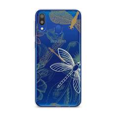 Силиконовый чехол "Тени стрекоз" на Samsung Galaxy M20 Awog