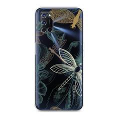 Силиконовый чехол "Тени стрекоз" на Oppo A72 Awog