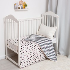 Пододеяльник "LoveLife" Blue stars, 112х147см, 100% хлопок, сатин No Brand