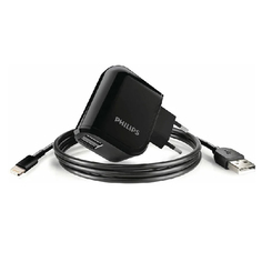 Сетевое зарядное устройство Philips DLP 2207 отсутствует 2xUSB 2,1 А черный