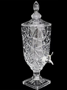 Кувшин с краном. Lenardi. Форма "Самовар-3", рисунок Камея (прозрачный)