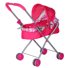 Коляска для кукол Компания друзей металлическая перекидной капюшон JB0600157
