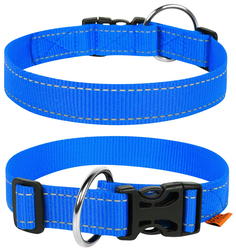 Ошейник для собак повседневный Collar, обхват шеи 25-40 см, нейлон, синий
