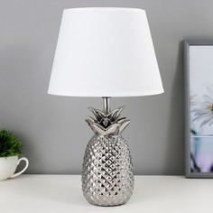 Лампа настольная Ананас Е14 40Вт серебро 22х22х36 см Risalux