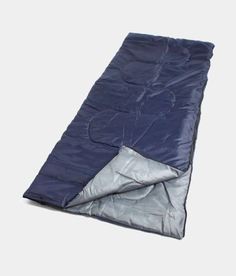 Спальный мешок-одеяло СМ001 (фиолетовый/серый+синий/серый) Ecos