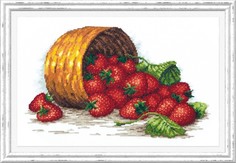 Набор для вышивания крестом Чудесная игла "Сладка ягода" 55-08, 30х19 см.