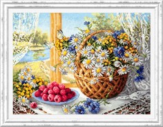Набор для вышивания крестом Чудесная игла "Летнее утро" 50-06, 40х30 см.