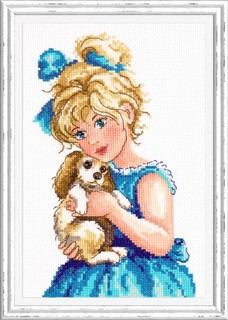 Набор для вышивания крестом Чудесная игла "Добрые руки" 35-16, 13х23 см.