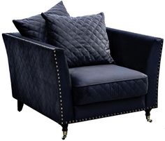 Кресло Sorrento велюр темно-синий Bel Размер: 98*88*101 см Garda Decor