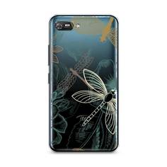 Силиконовый чехол "Тени стрекоз" на Itel A25 Awog