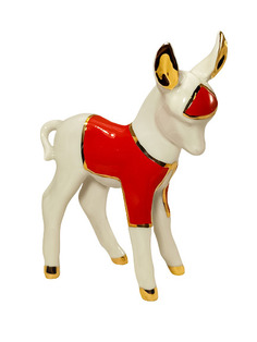 Скульптура Ослик Удача. Императорский фарфоровый завод.