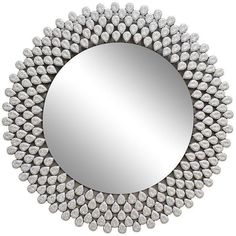 Зеркало круглое в раме из кристаллов Размер: 80*80 см Garda Decor