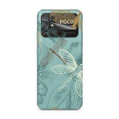 Силиконовый чехол "Тени стрекоз" на Xiaomi Poco C40 Awog