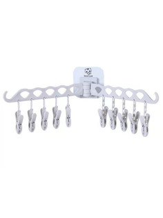 Многофункциональная, универсальная, вращающаяся, настенная сушилка для белья с прищепкам No Brand