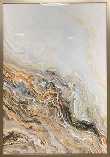 Постер Серый мрамор 100x70 см Garda Decor