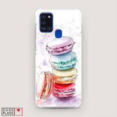 Пластиковый чехол "Пирамидка макарони 2" на Samsung Galaxy A21s Awog