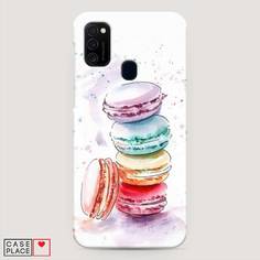 Пластиковый чехол "Пирамидка макарони 2" на Samsung Galaxy M21 Awog