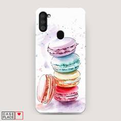 Пластиковый чехол "Пирамидка макарони 2" на Samsung Galaxy M11 Awog