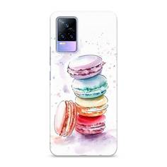 Пластиковый чехол "Пирамидка макарони 2" на Vivo V21e 4G Awog