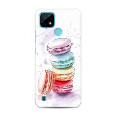 Пластиковый чехол "Пирамидка макарони 2" на Realme C21 Awog
