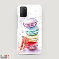 Пластиковый чехол "Пирамидка макарони 2" на Xiaomi Poco M3 Awog