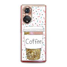 Чехол Awog "Coffee прозрачный стакан" для Honor 50