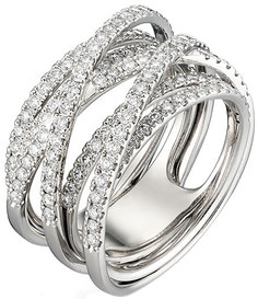 Кольцо из белого золота с бриллиантом р. 17 Империал K0427-220 Imperial