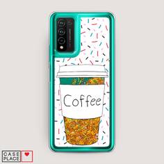 Чехол Awog "Coffee прозрачный стакан" для Honor 10X Lite