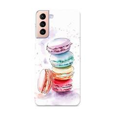 Пластиковый чехол "Пирамидка макарони 2" на Samsung Galaxy S21 + Awog
