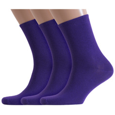 Комплект носков унисекс ХОХ 3-X-3R15 фиолетовых 29
