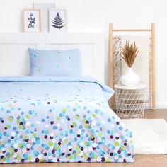 LoveLife КПБ 1,5 сп Happy day пододеяльник 150х217 см+наволочка 50х70 см-1шт, поплин, 125г