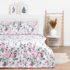LoveLife КПБ 2 сп Пионы: пододеяльник 180*217см+наволочка 50*70см-2шт, поплин, 125 г/м²