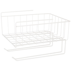 Подвесная корзина Agness на полку с вешалками 24х28х20 См Цвет: Белый