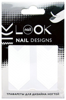 Трафарет для ногтей nailLOOK Tip Guides Елочка 50215