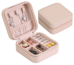 Дорожная шкатулка для хранения украшений Shanly Розовая