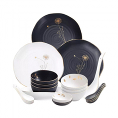 Набор керамической посуды SONGFA Dandelion Tableware 22 прибора
