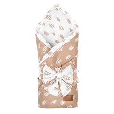 Одеяло на выписку AmaroBaby HAPPY (Короны коричневый)