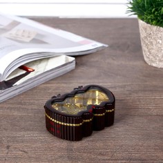 Шкатулка музыкальная "2 яблока" 3х7,2х5 см No Brand