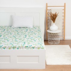 Простыня 1,5 сп Экономь и Я 150*215±3 "Эвкалипт" цв.зеленый 100 гр/м2,100%хлопок,бязь No Brand