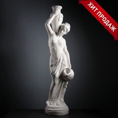 Фигура "Девушка с кувшином" белый, 140см No Brand