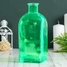 Ваза Цитадель Штоф зеленый прозр. d=2.5см, H=22см. V=1.1л МИКС No Brand