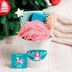 Набор подарочный "Chilltime" полотенце и акс Этель