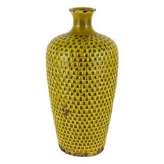 Ваза декоративная Калабрия зеленая Decor-of-today DS0276