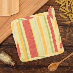 Прихватка "Полоски" 20х20см, 170 гр/м2, 100% хлопок Этель