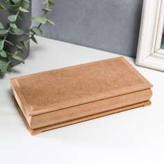 Шкатулка для декора из МДФ 16,5х8,5х3 см МИКС No Brand