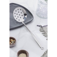 Шумовка с цельнометаллической ручкой, d=9,5 см No Brand